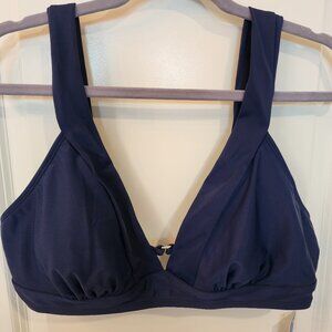 Cupshe Navy Blue Bikini Top XL NEW‎